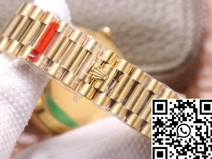 Factory EW Day-Date Yellow Black Dial M228348RBR-0001 Rolex Gold 1114